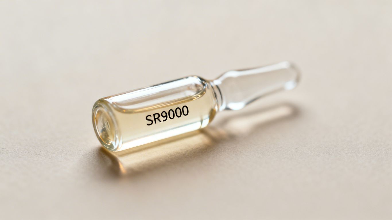 SR9009 vial with clear liquid