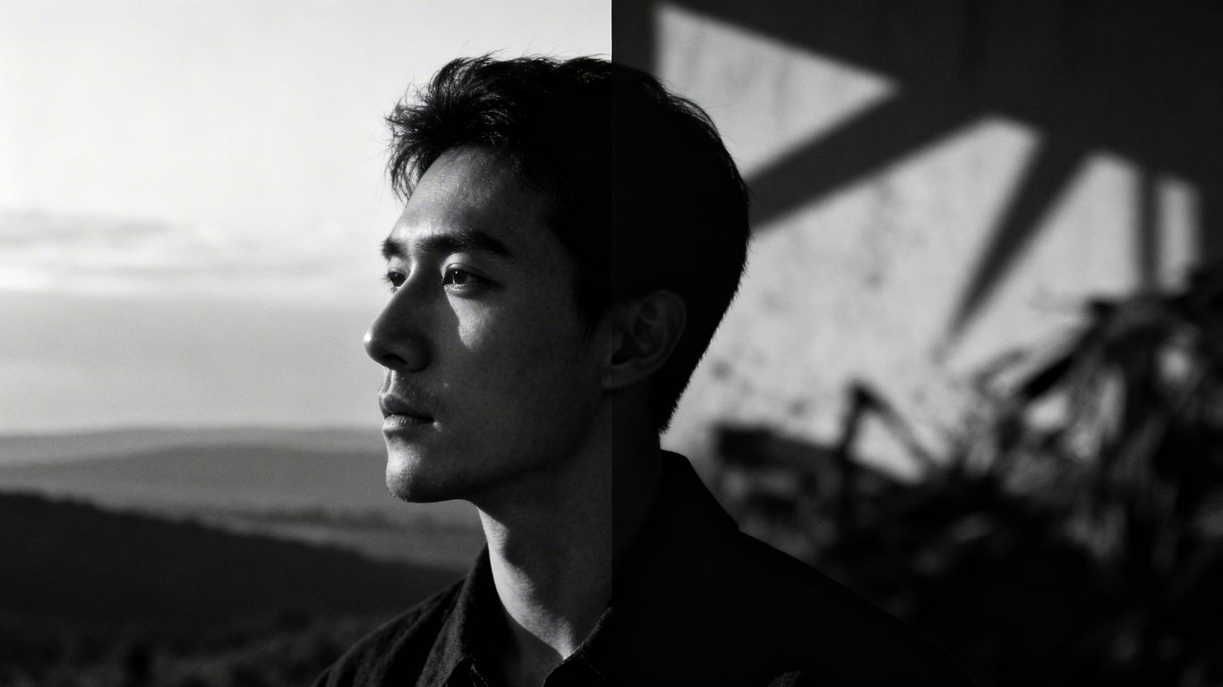 Duality of effects: calm vs. chaotic visual metaphor.