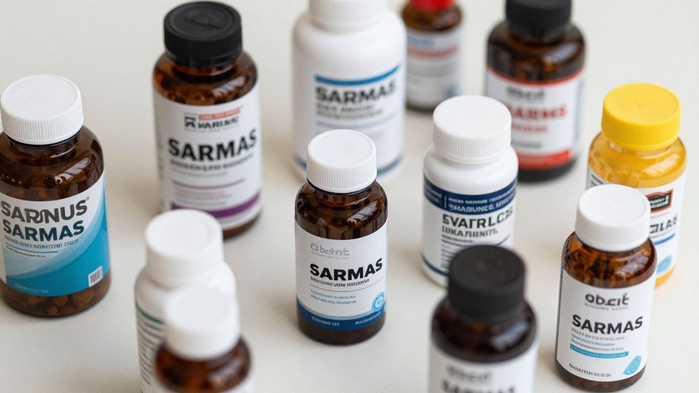 SARMs bottles and packaging in India