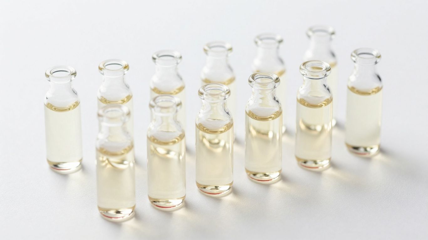 SARMS vials on a white surface